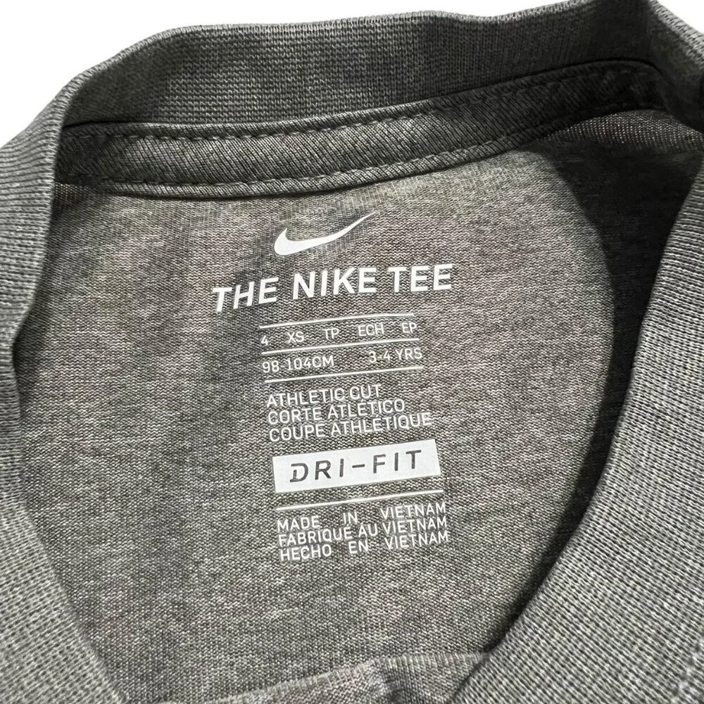 Nike Sz 4 XS Grey Dri-Fit Awesomeness Shirt